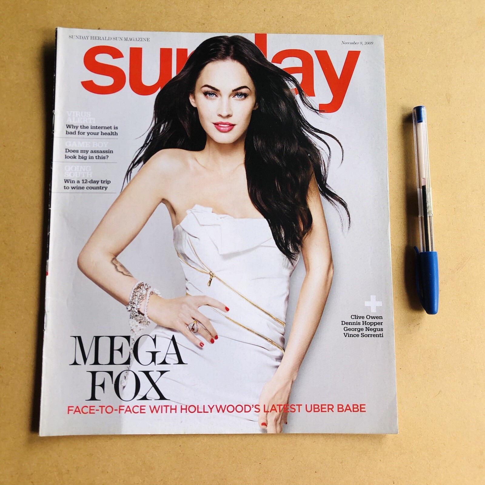 Megan Fox Actress Movie Film Star Hollywood Celebrity Rare Retro Import magazine
