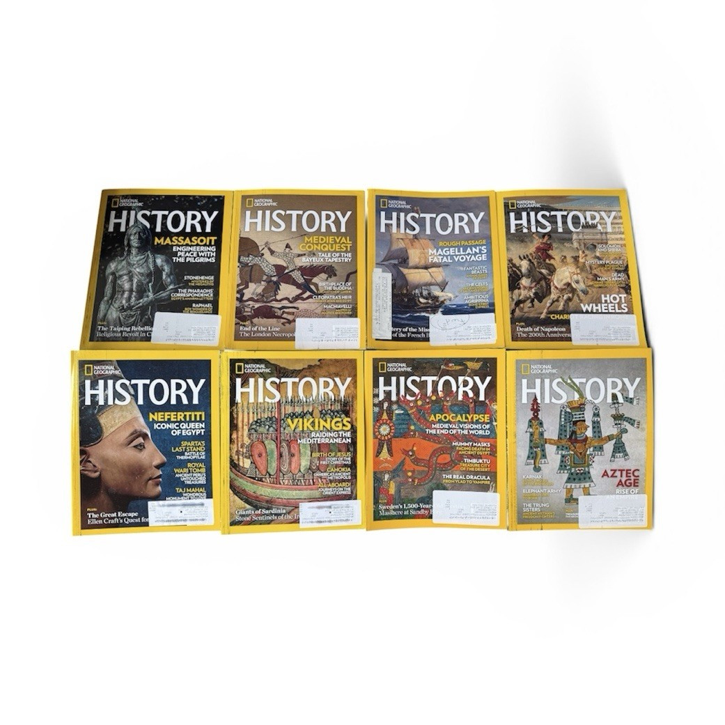 National Geographic History Magazine Lot of 8 Issues English History