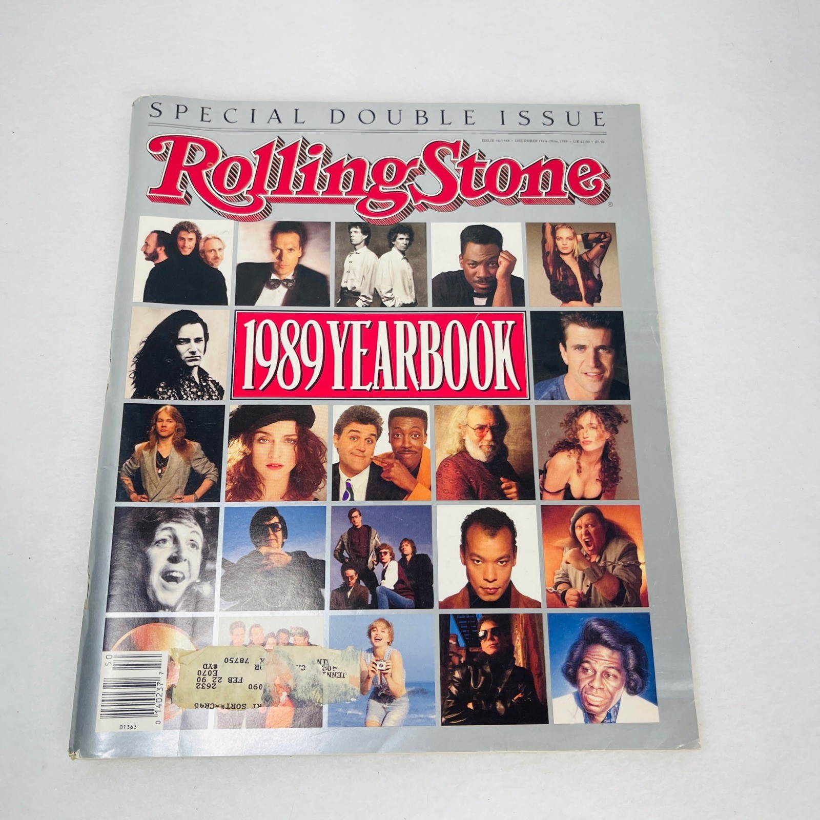 Rolling Stone Magazine Dec 1989 Yearbook Double Issue 567/568 Madonna Axl Rose
