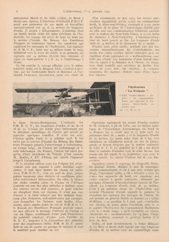 121 Old Issues of L’Aérophile Magazine – Early Aviation (1930-1939) on USB
