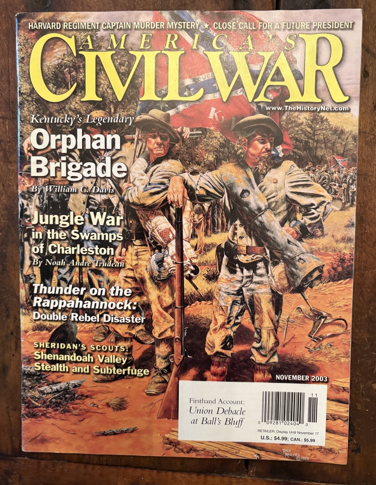 America’s Civil War Magazine November 2003 – Orphan Brigade