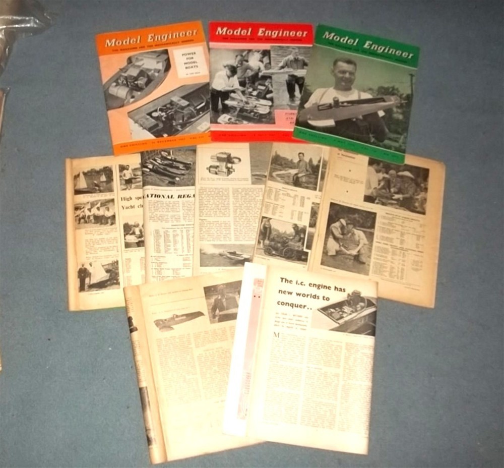 MODEL ENGINEER – HYDROPLANES & BOATS (11) 1957-59 England