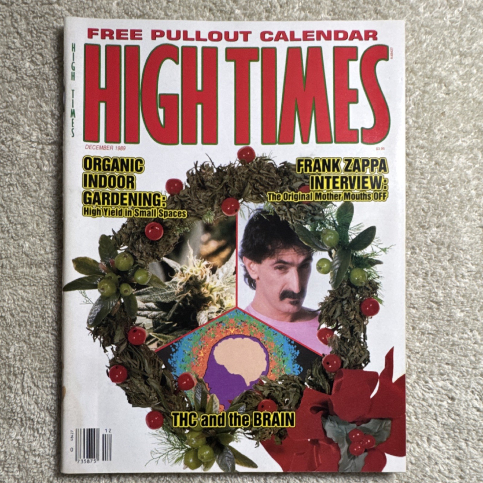 High Times Dec 1989 Issue 12 Frank Zappa Illustrated Cannabis Indoor Gardening