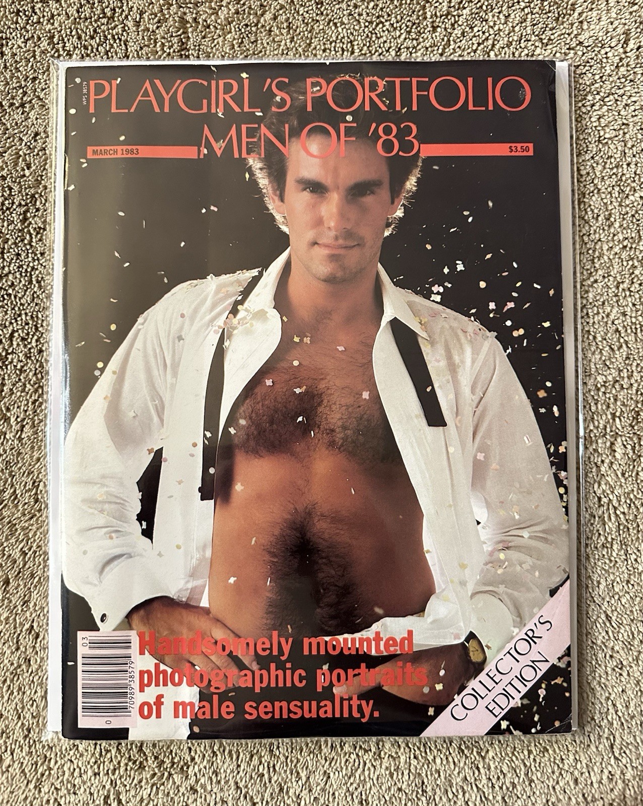 ⭐️ Playgirl’s Portfolio Men of ‘83 Collector’s Edition w/BCW Bag & Board