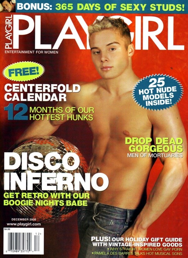Playgirl Magazine December 2006