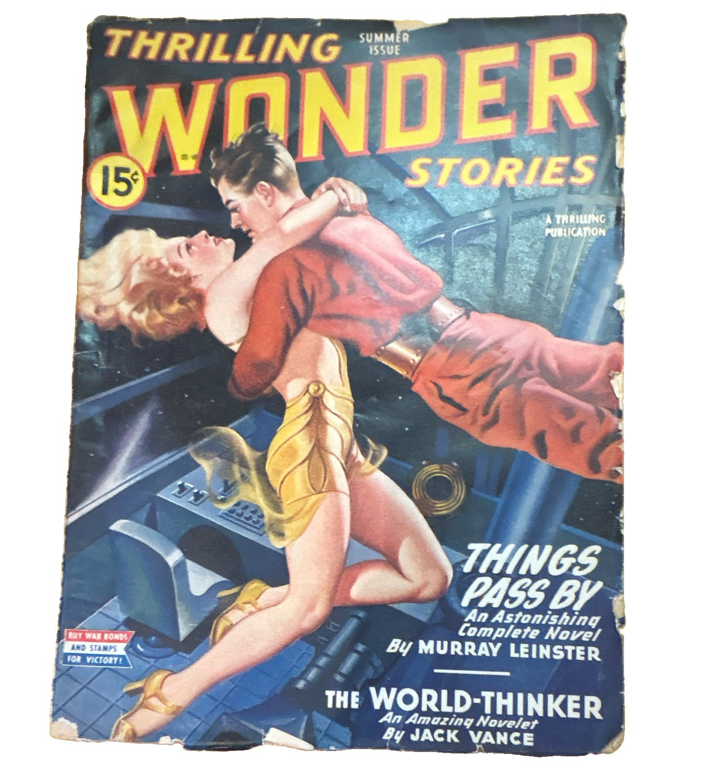Thrilling Wonder Stories Summer 1948 Sci-Fi English Illustrated Leinster Vance