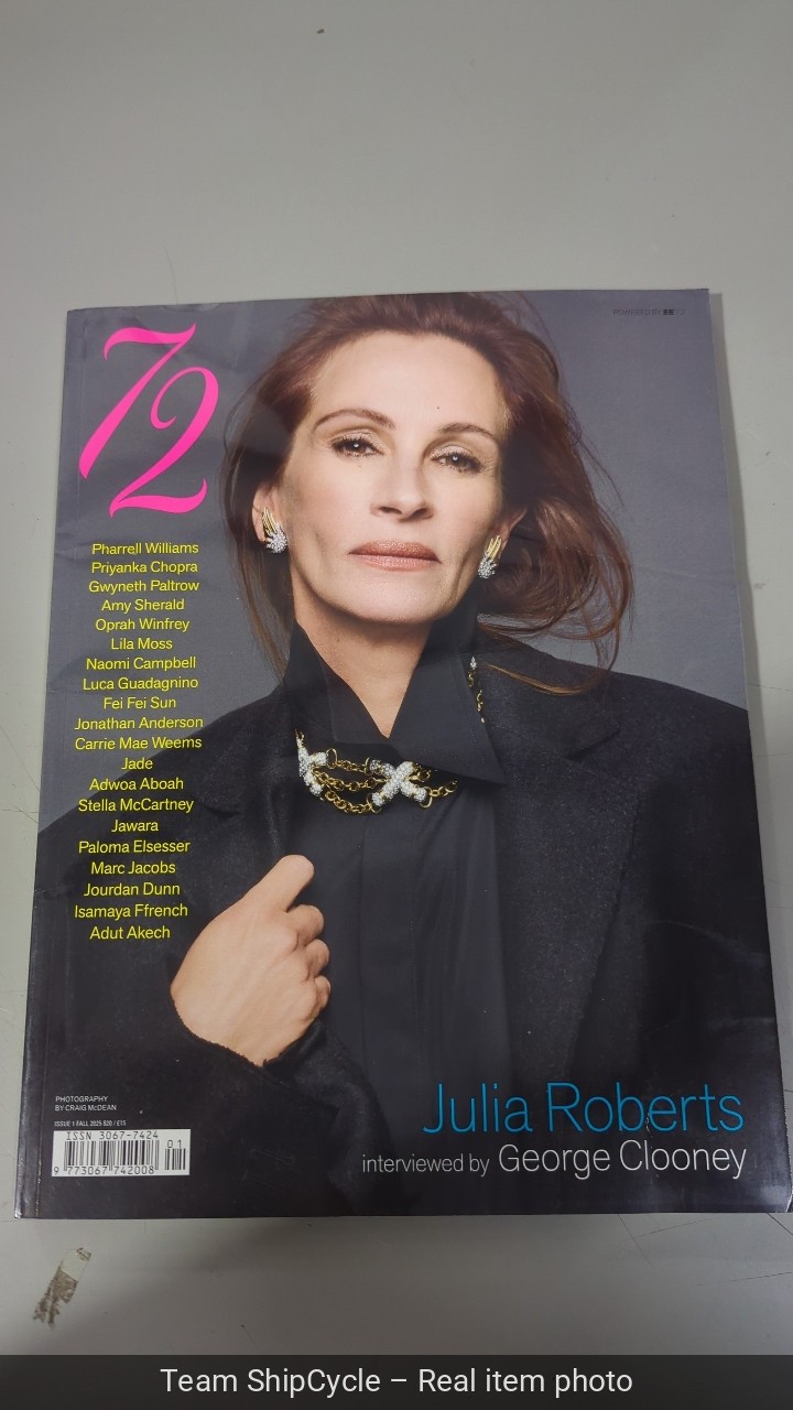 U71495 EE 72 MAGAZINE FALL ISSUE 2025 JULIA ROBERTS G2U