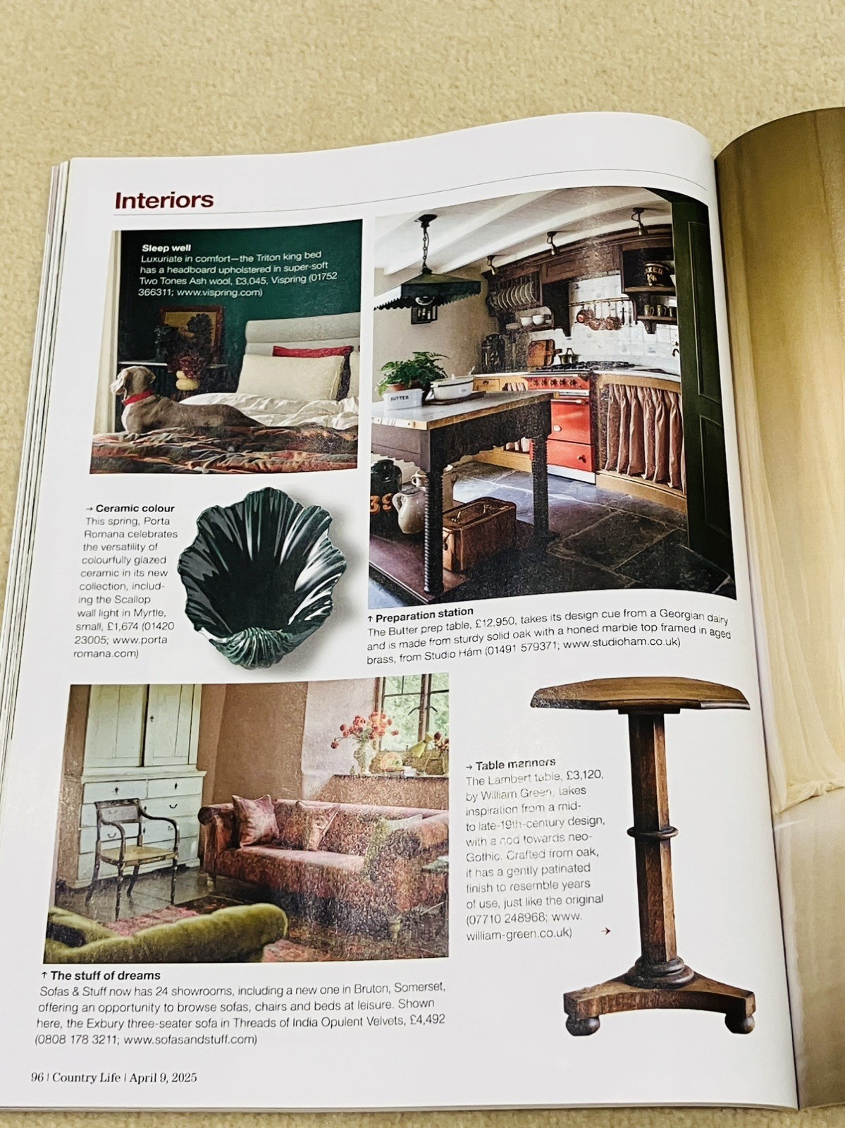 COUNTRY LIFE MAGAZINE 9 April 2025, #15 Interiors Special, Shall we go through?