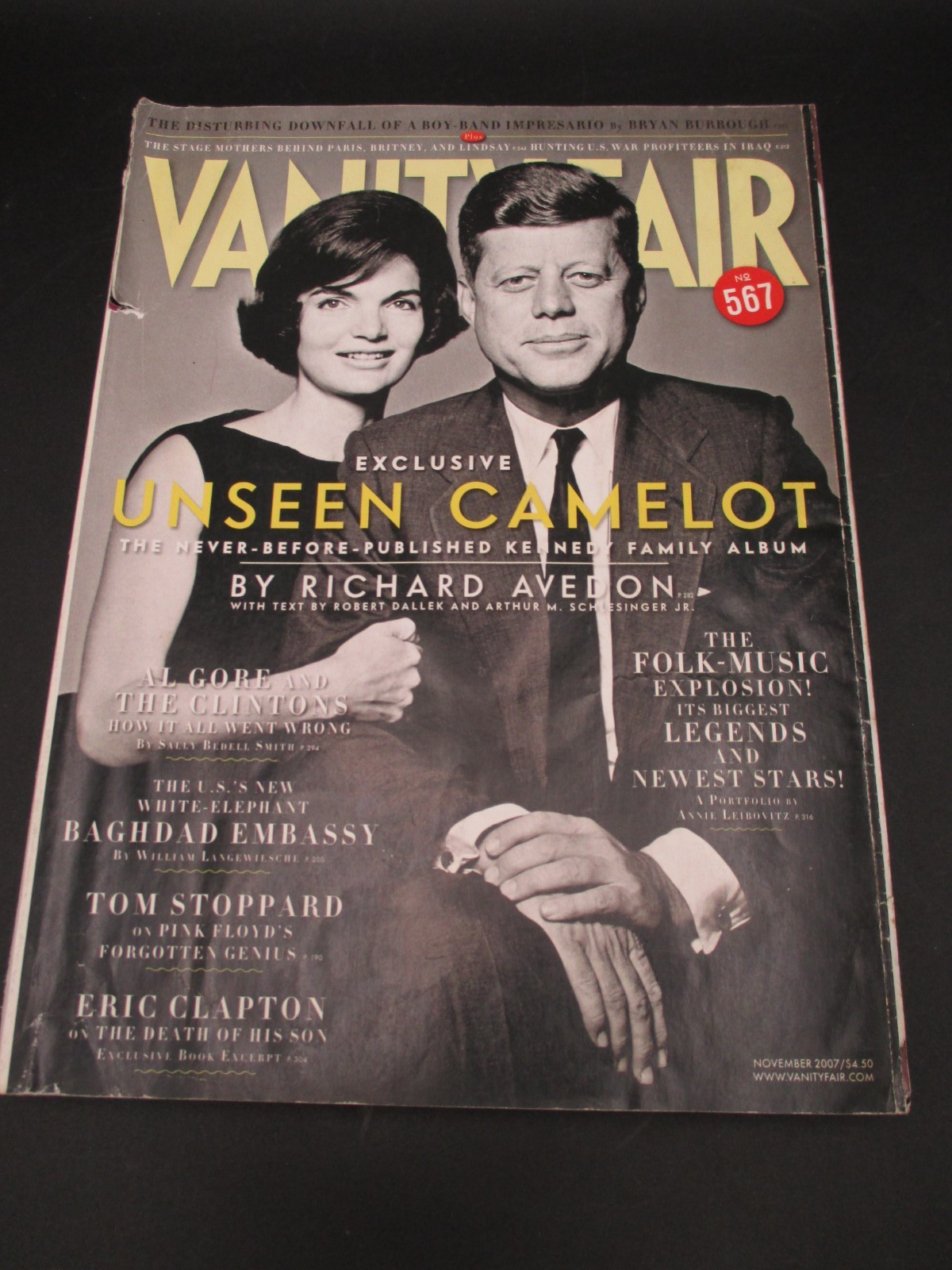 Vanity Fair November 2007 JFK Jackie Unseen Camelot Issue 567