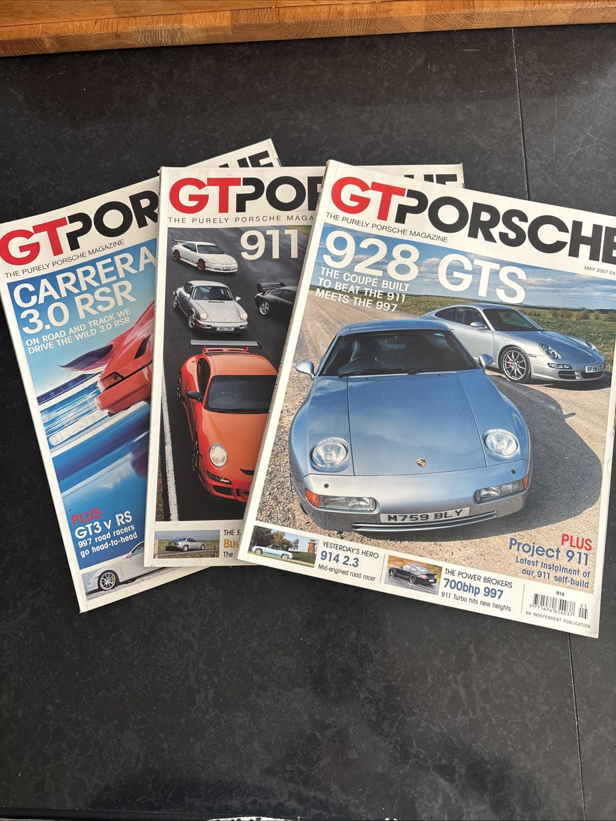 GT Purely Porsche Magazines x3 2007 – Issues 65-67 – 928 GTS, Carrera 3.0 RSR