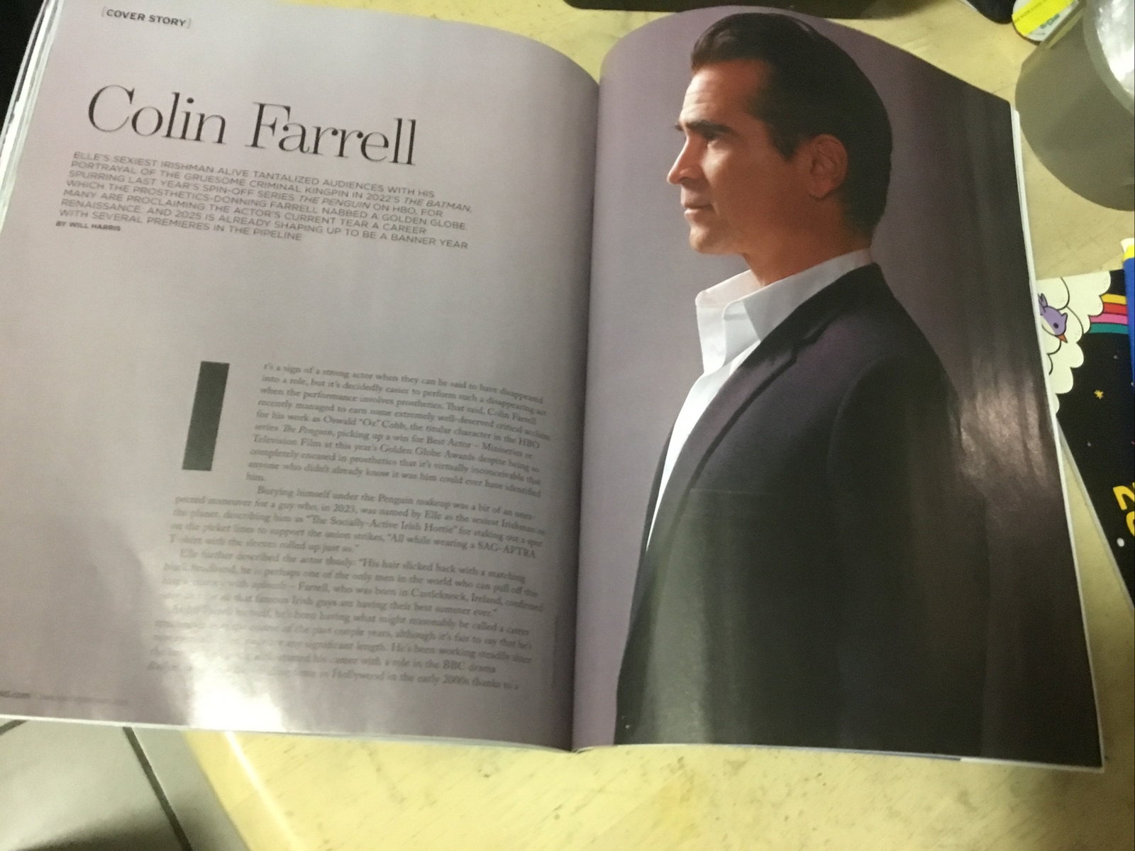 COLIN FARRELL OZ COBB in THE PENGUIN, Gwen Stefani…Ads…INDUSTRY MAGAZINE 2025