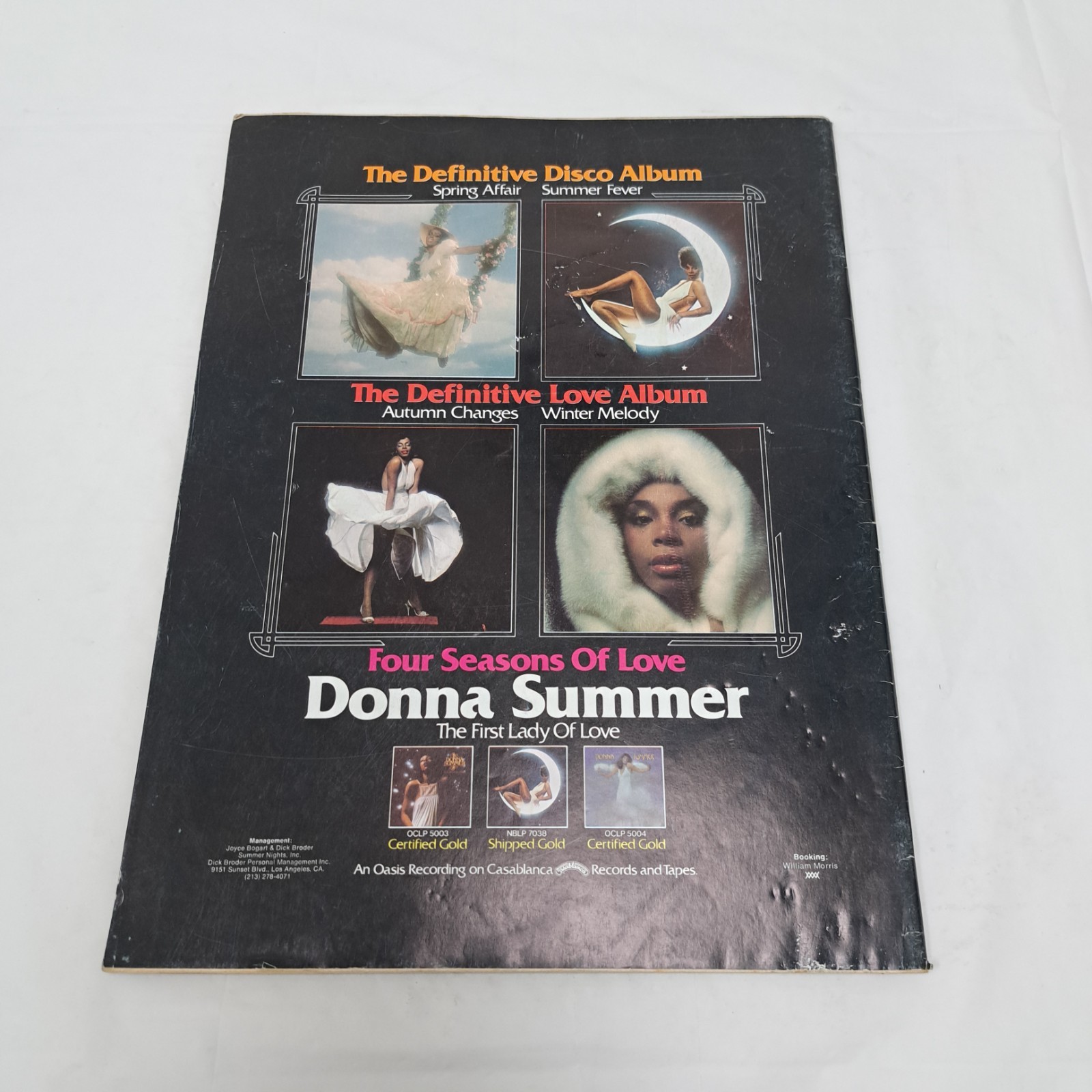 Billboard Magazine October 23rd 1976 Four Seasons Of Love Donna Summer