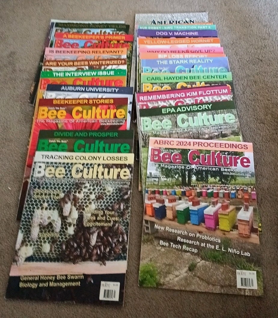 25 Bee Culture Magazines 2023-2025 American Beekeeping Beekeeper
