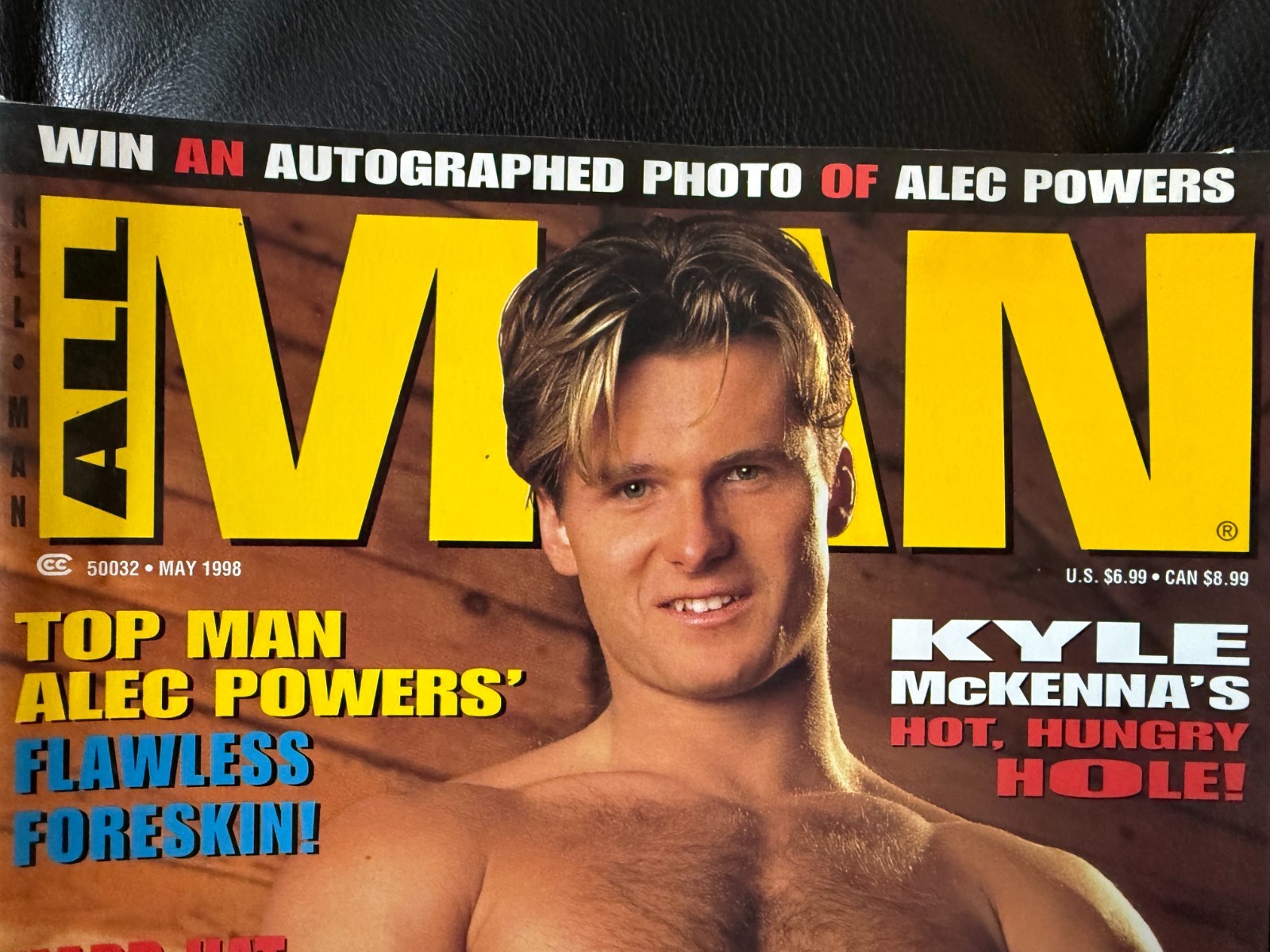 All Man Magazine 5/98 vintage gay interest male pinups – Alec Powers