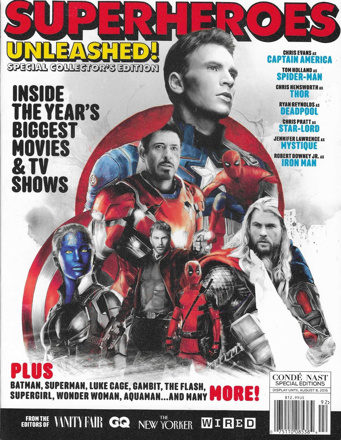 Superheroes Unleashed Magazine 2016 Special Collectors Edition Marvel DC Movies