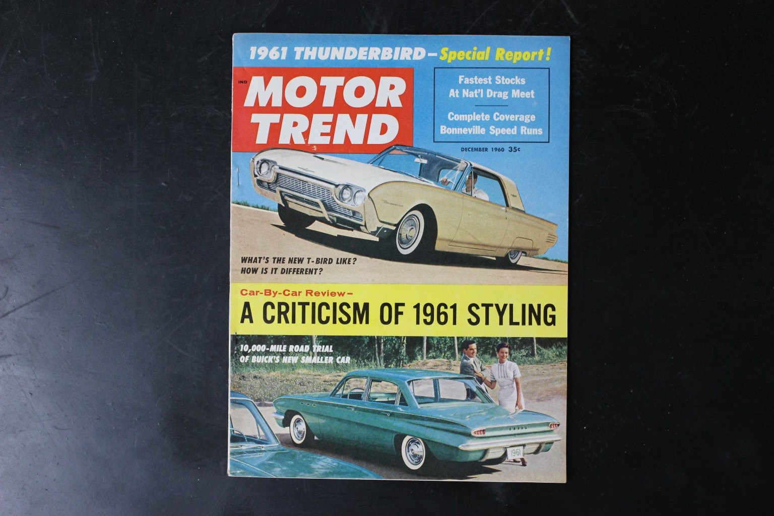 Motor Trend December 1960 1961 Thunderbird Car Review Magazine Ads