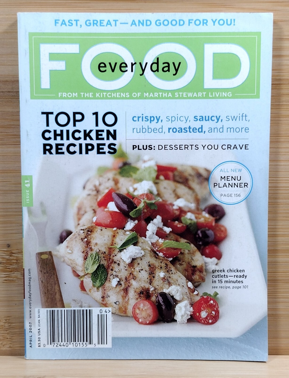 Everyday Food Magazine April 2007 Issue – Top 10 Chicken Recipes