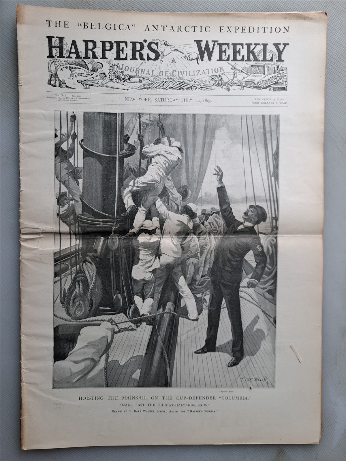 Harpers Weekly July 22 1899 Issue COOK Antarctic Expedition, IVORY Soap Color