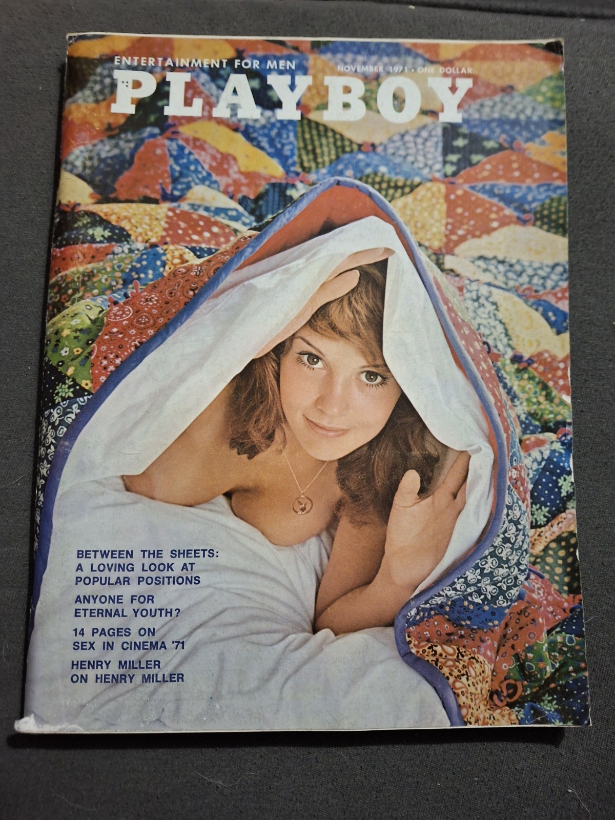 Playboy 1971 Centerfold intact and still attached, Vargas Girl, Bagged & Boarded