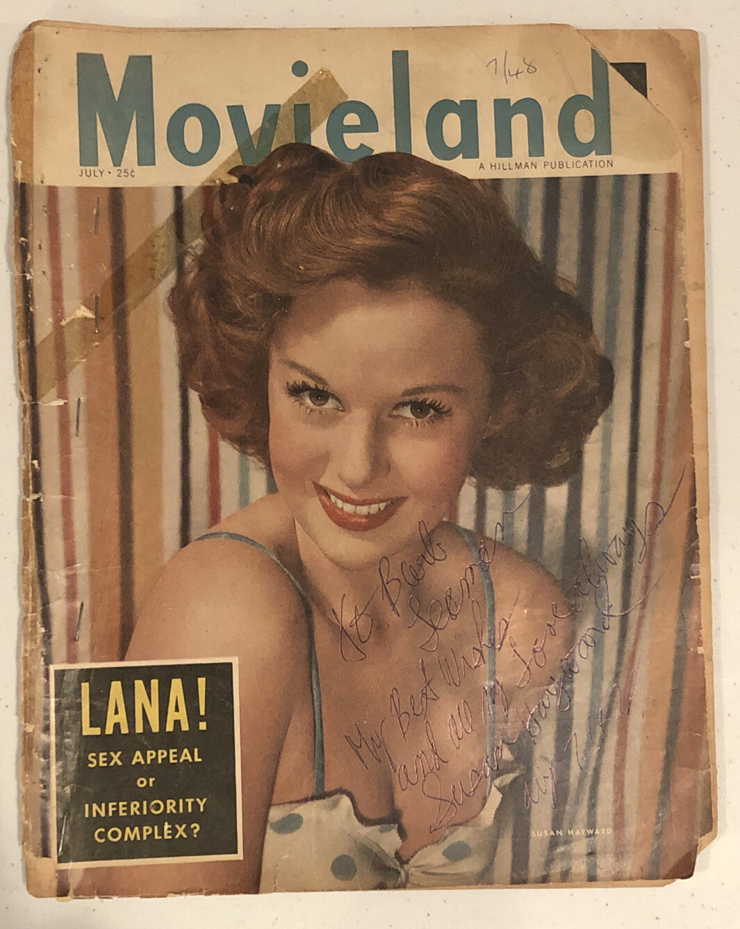 MOVIELAND MAGAZINE – July 1948 – SUSAN HAYWARD