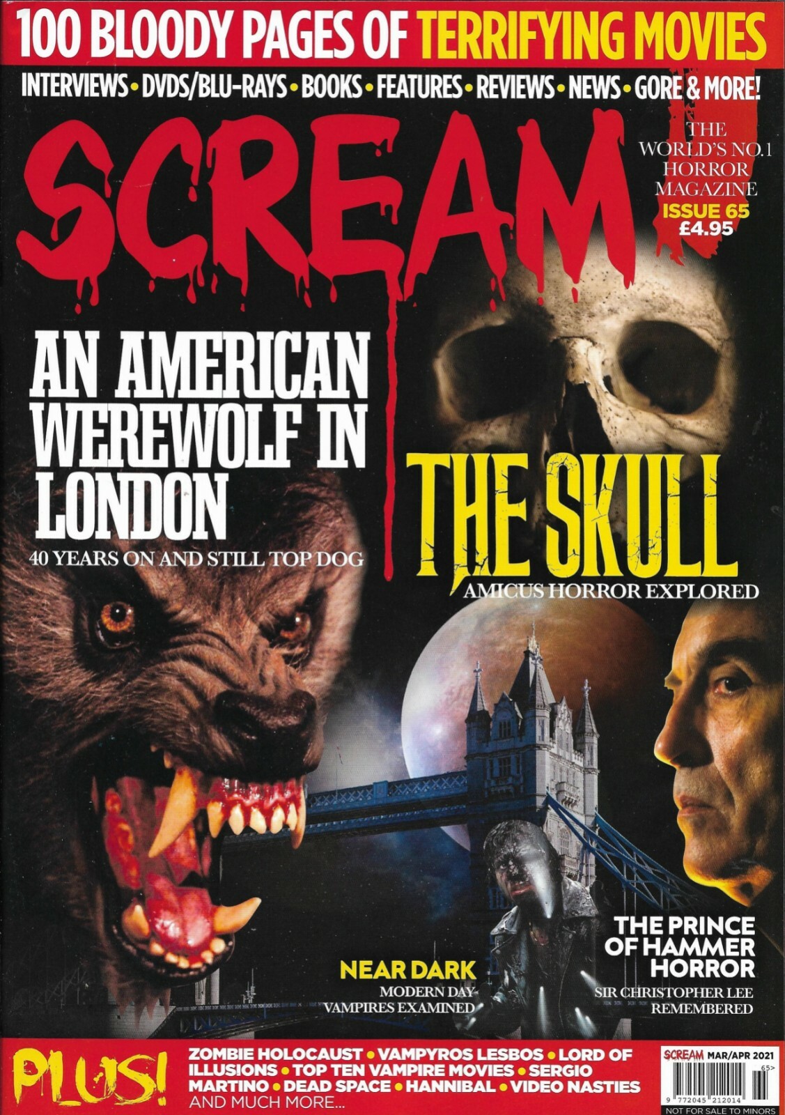 NEW w/ 1 Tiny Spot Wear UNCIRCULATED Scream Magazine # 65 March / April 2021