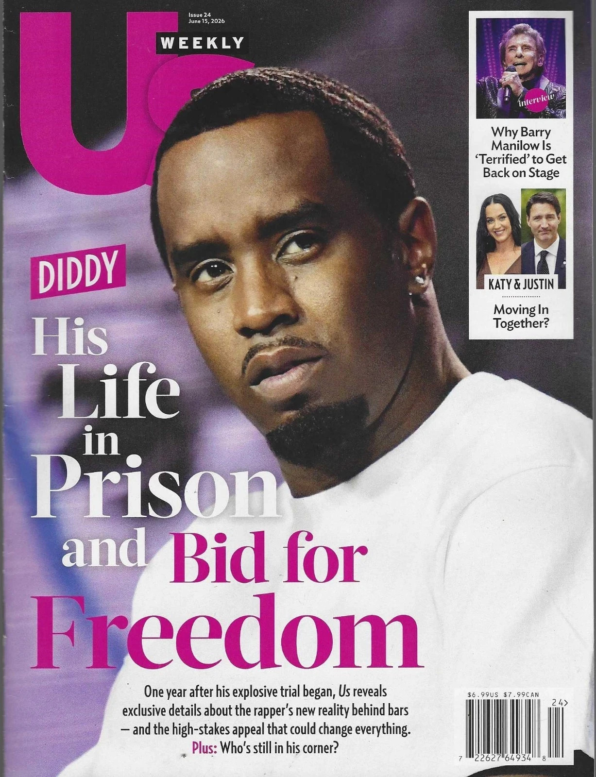 US Weekly Magazine June 15th 2026: Diddy, His Life in Prison, Savannah, Ariana