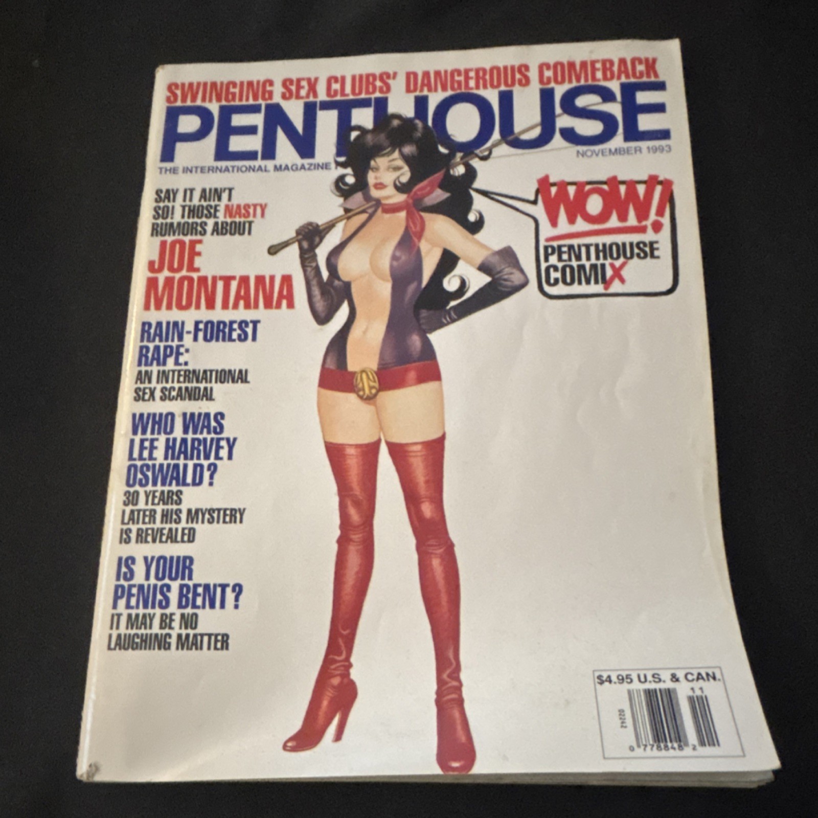 Penthouse Magazine November 1993 Illustrated Sex Politics Comics Bob Guccione