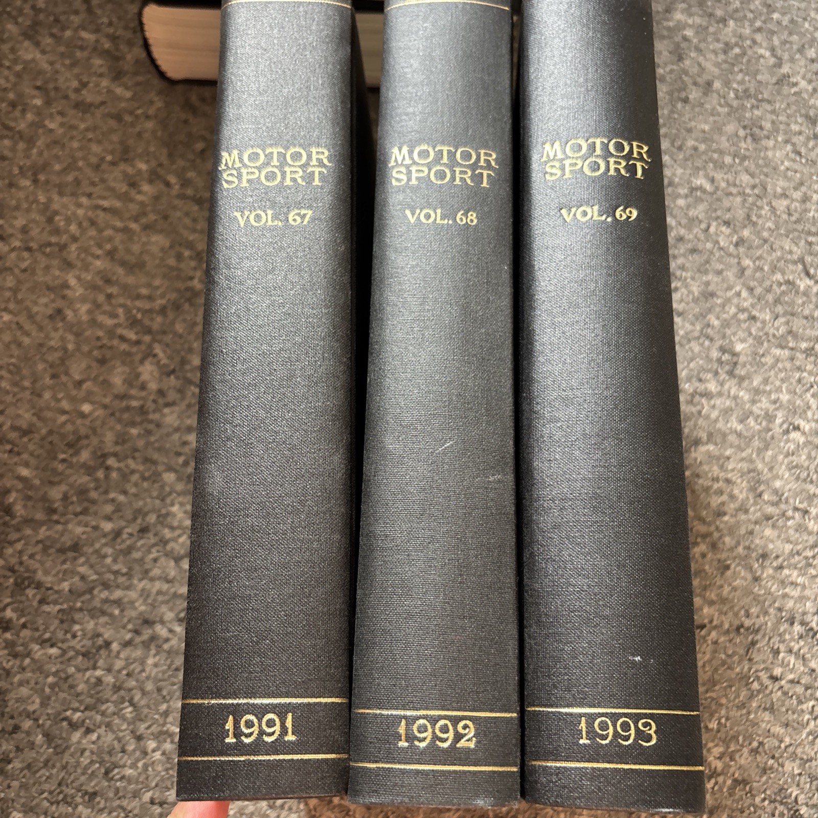 MOTOR SPORT MAGAZINE 3 FULL SEASONS IN BOUND VOLUMES 1991 1992 1993 senna (67-9