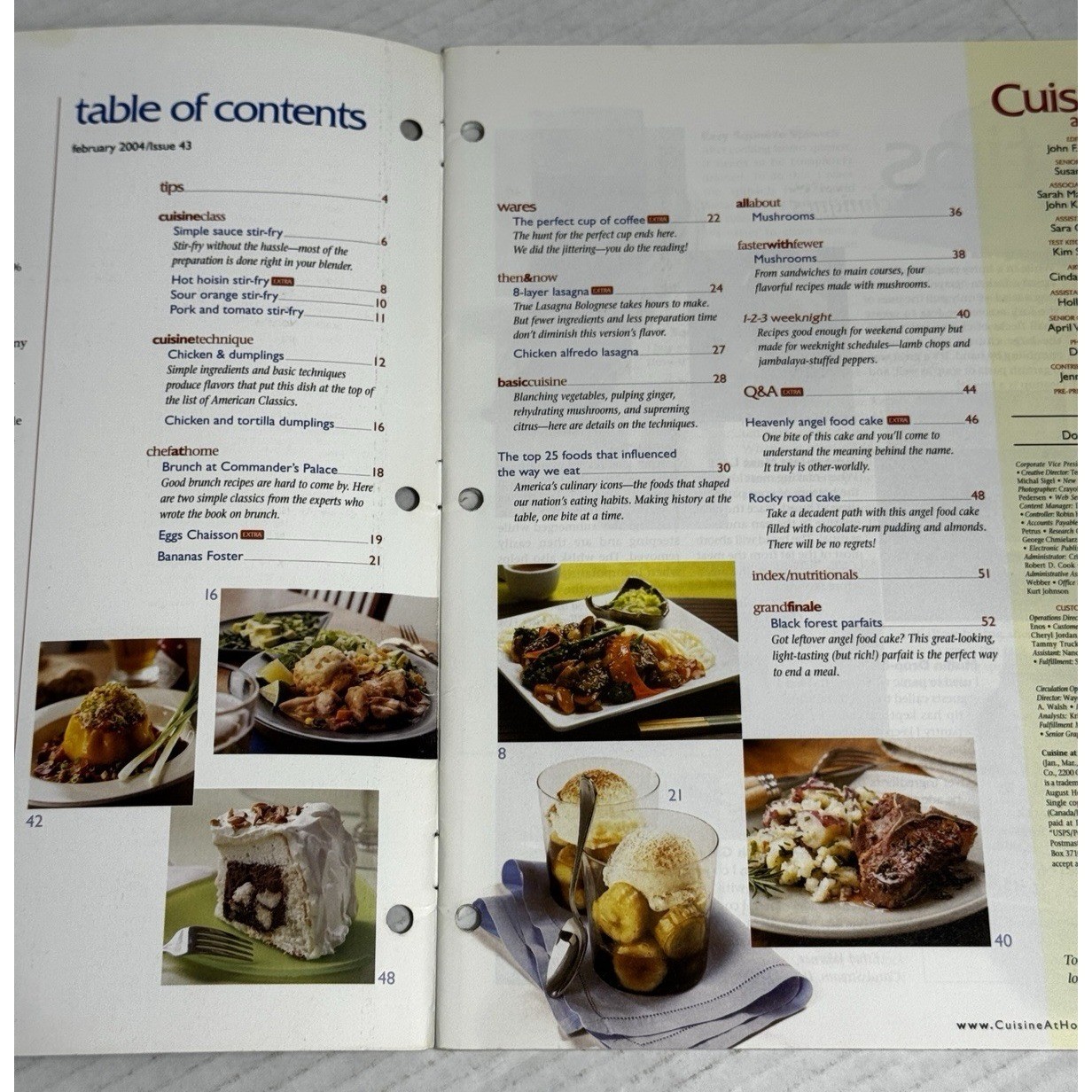 Cuisine at Home Food Magazine Lot of 5 Issues Weeknights Lite Menu Diet Ephemera