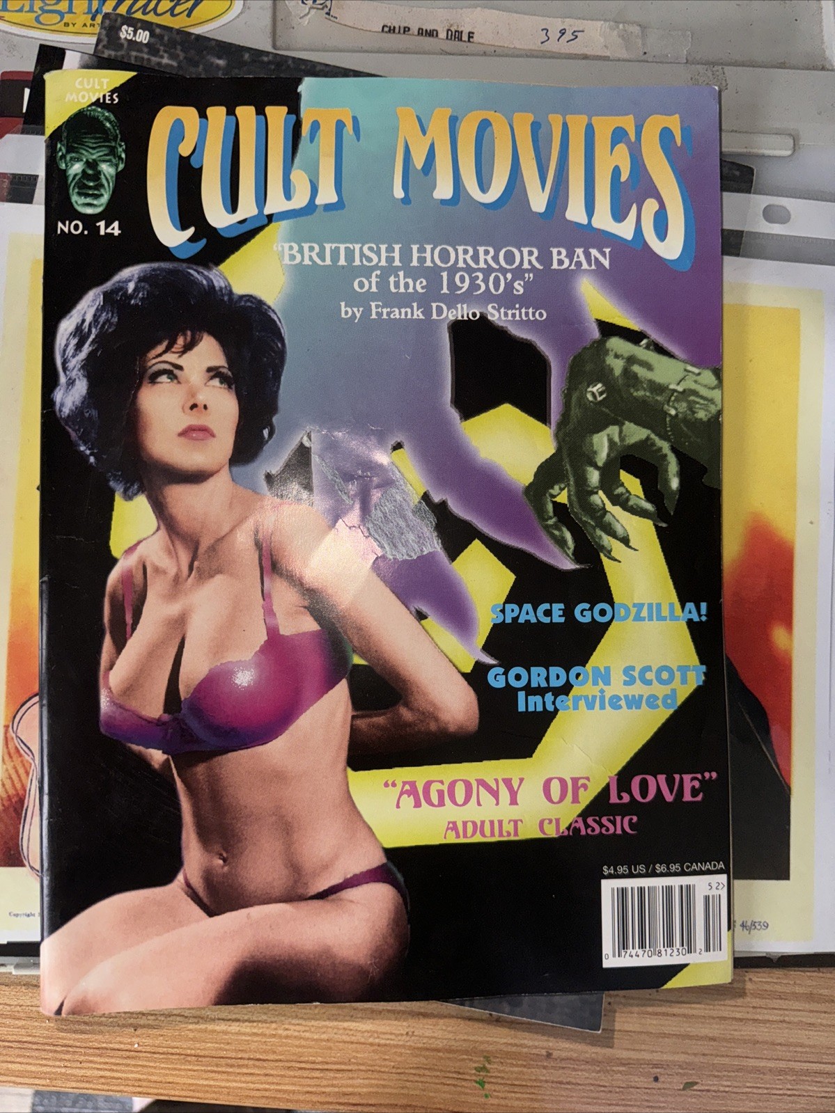 #14 CULT MOVIES vintage horror magazine SUPERMAN – AGONY OF LOVE
