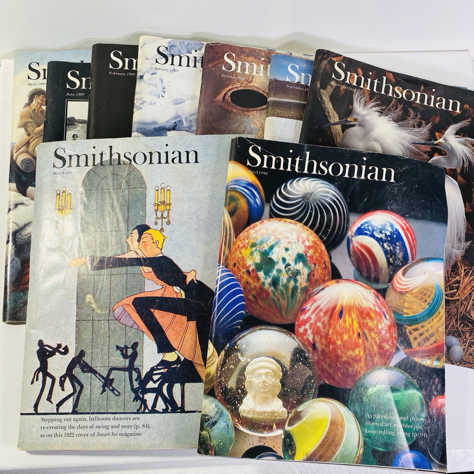 Smithsonian magazine lot of 9 – 1989 & 1988