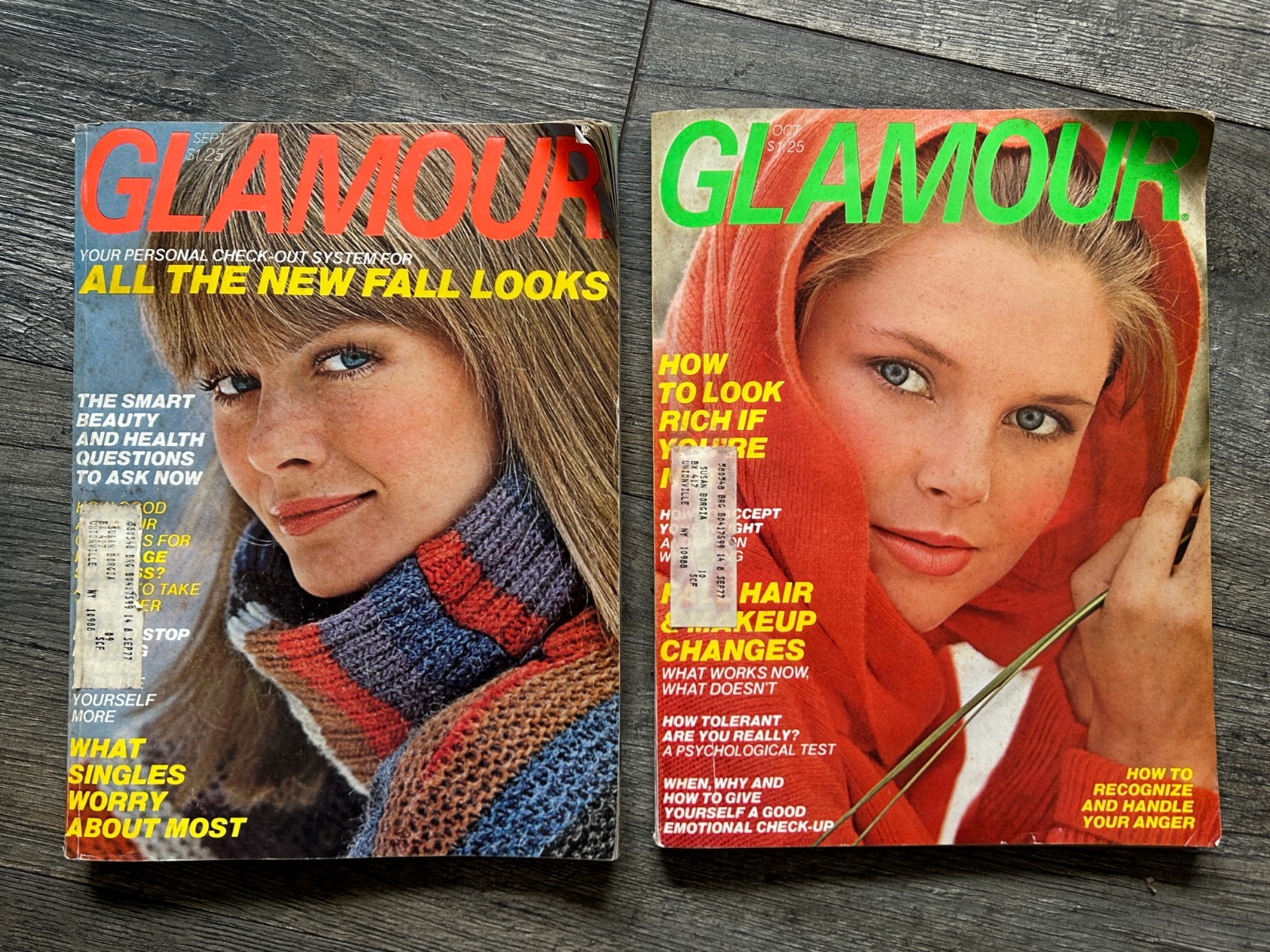 GLAMOUR Magazine 1976 Sept October Christie Brinkley Women Fashion Lifestyle