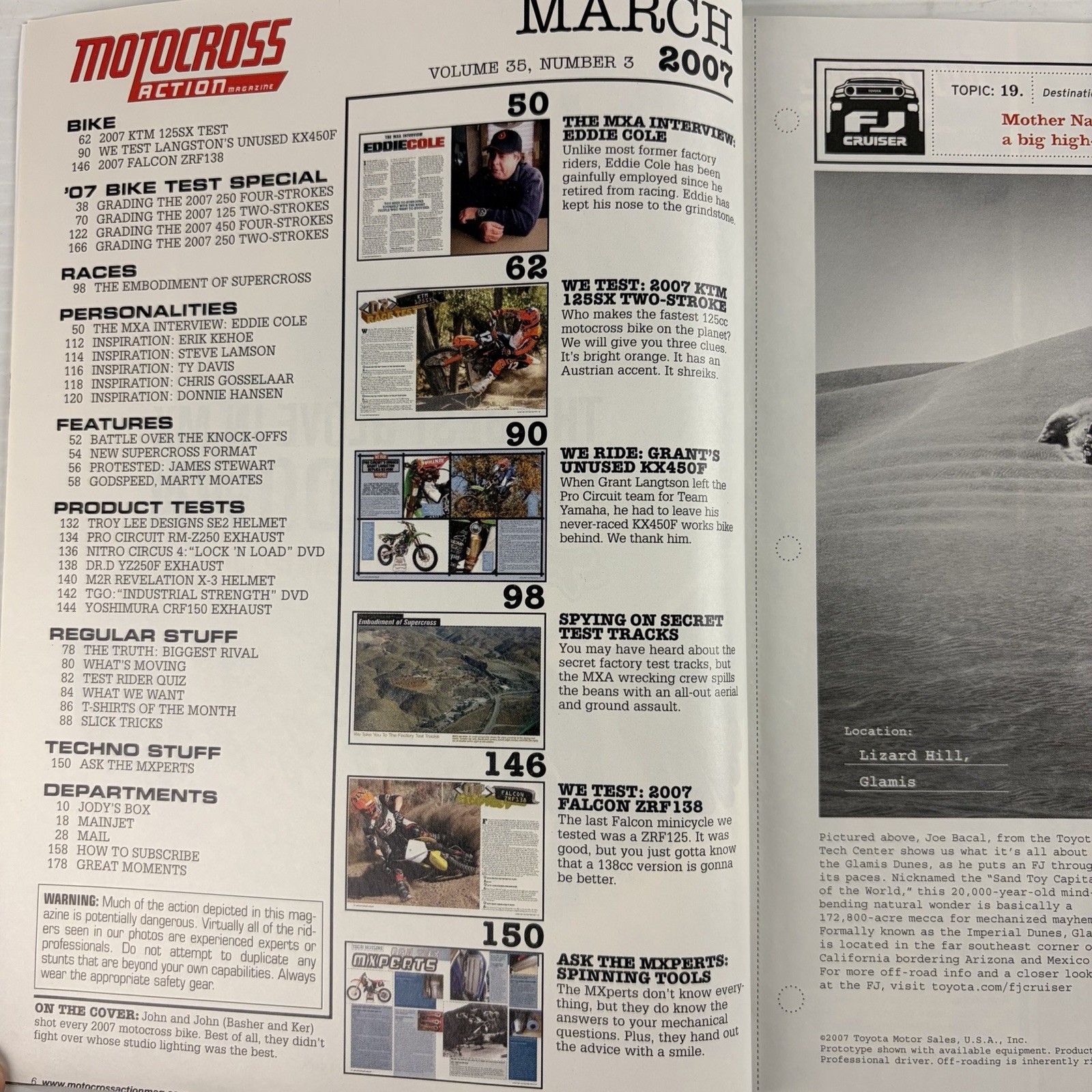 Motocross Action Magazine March 2007