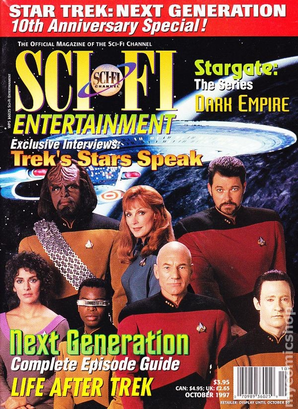 Sci Fi Magazine Oct 1997 VG/FN 5.0 Stock Image Low Grade