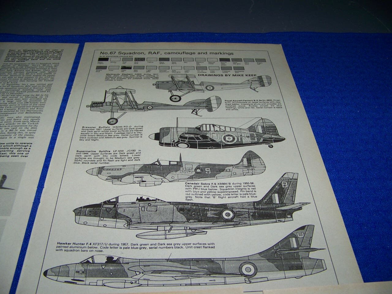 SUPERMARINE SWIFT & RAF NO. 67 SQUADRON HISTORY..STORY/HISTORY/PROFILES (487CC)