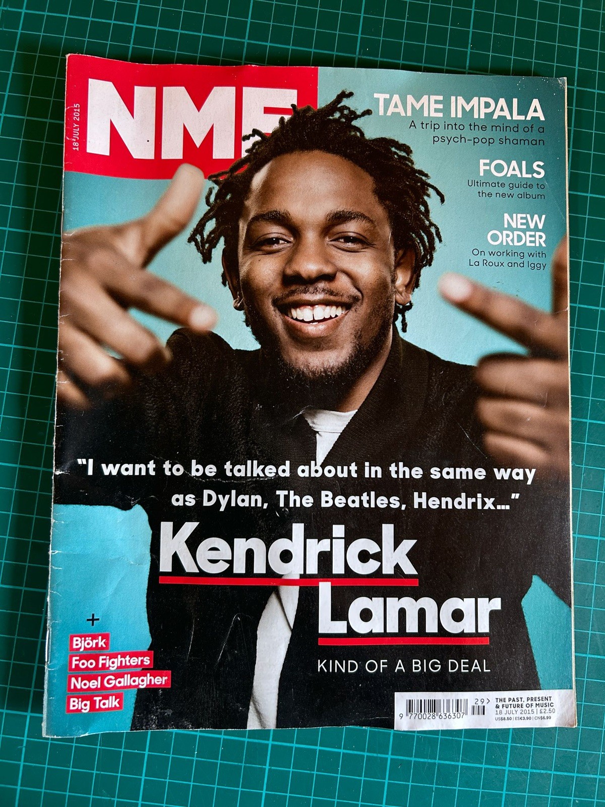 NME Magazine – 18 July 2015 edition – KENDRICK LAMAR front cover