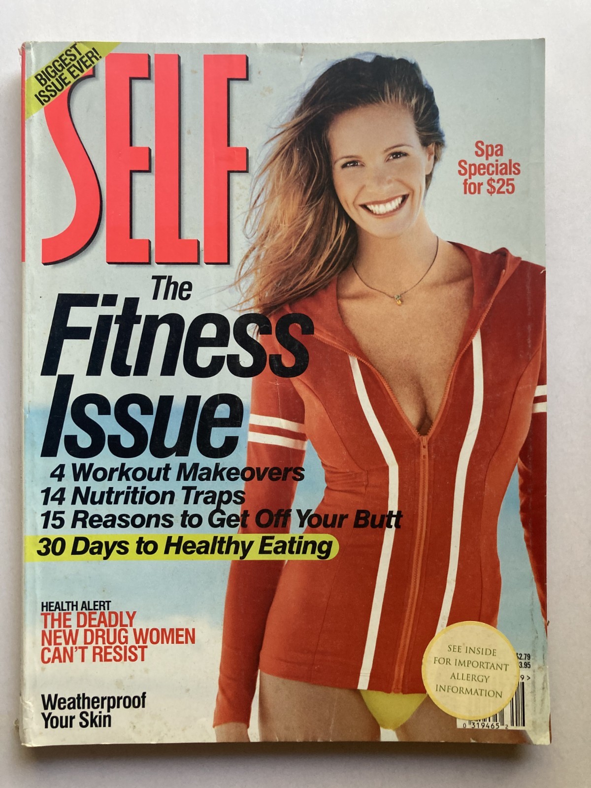 ELLE MACPHERSON September 1998 SELF Magazine