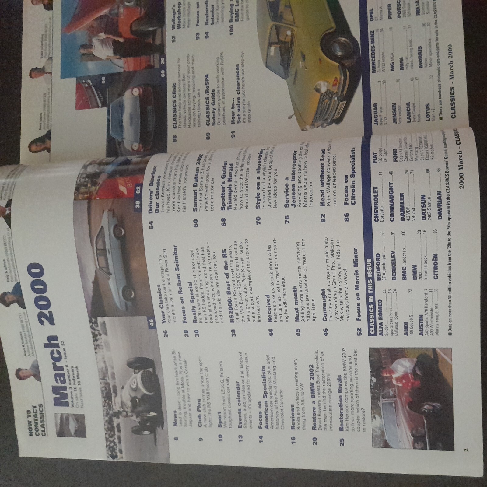 CLASSICS MAGAZINE – MARCH 2000 – REALLY SPECIAL