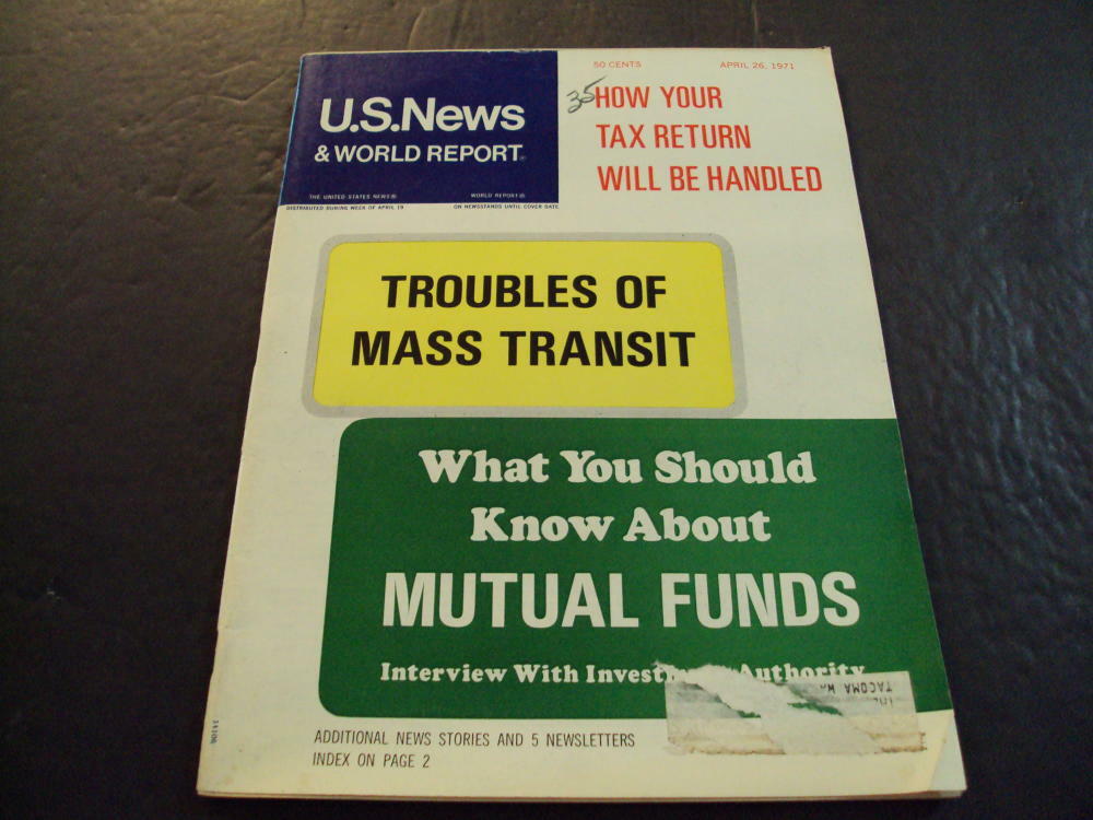 US News World Report Apr 26 1971 Troubles in Mass Transit, Mutual Funds ID:53847