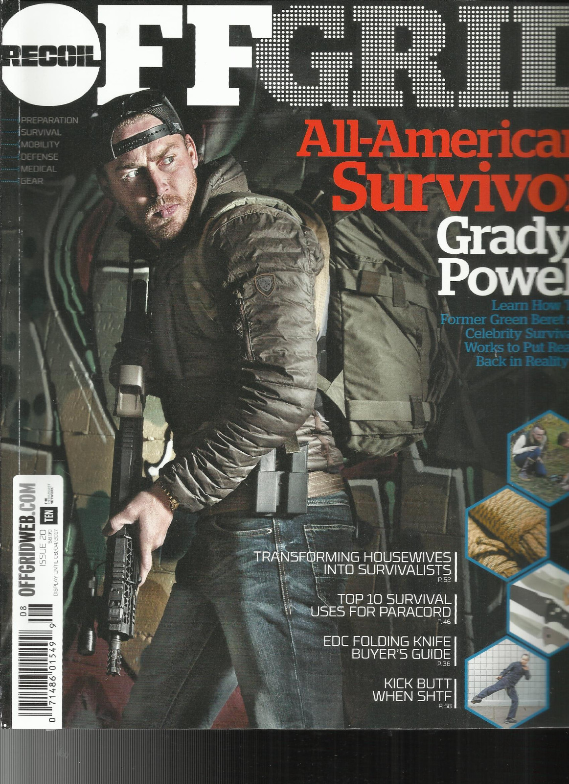 RECOIL OFF GRID MAGAZINE, ISSUE, 2017 ISSUE, 20 ALL AMERICAN SURVIVOR