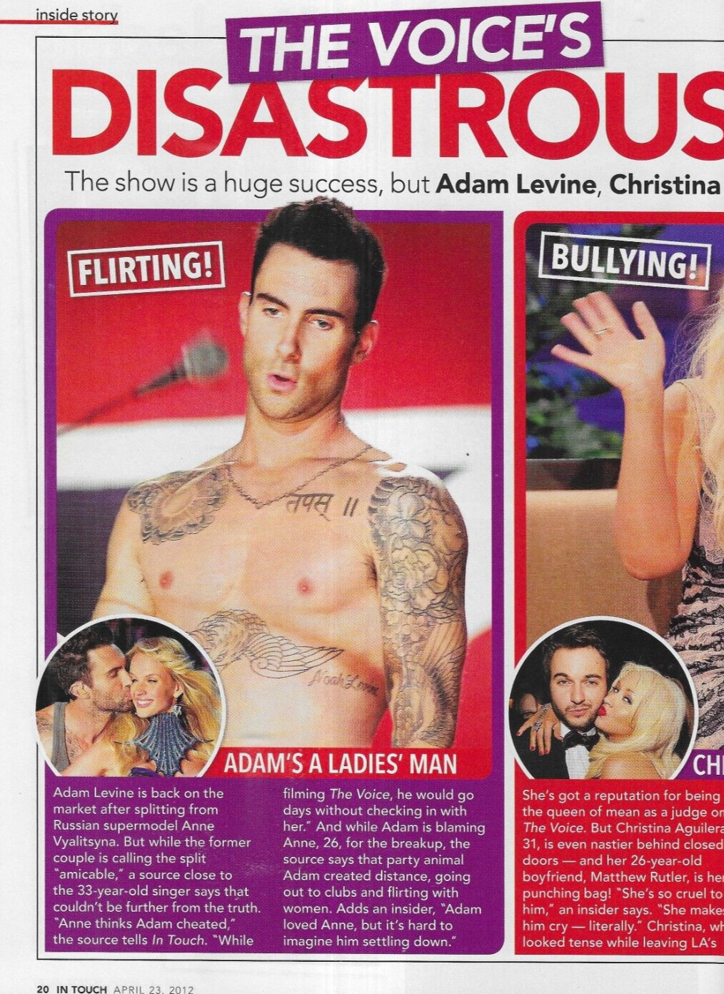In Touch Weekly Magazine Khloe Kardashian Adele Angelina Jolie Brad Pitt 2012