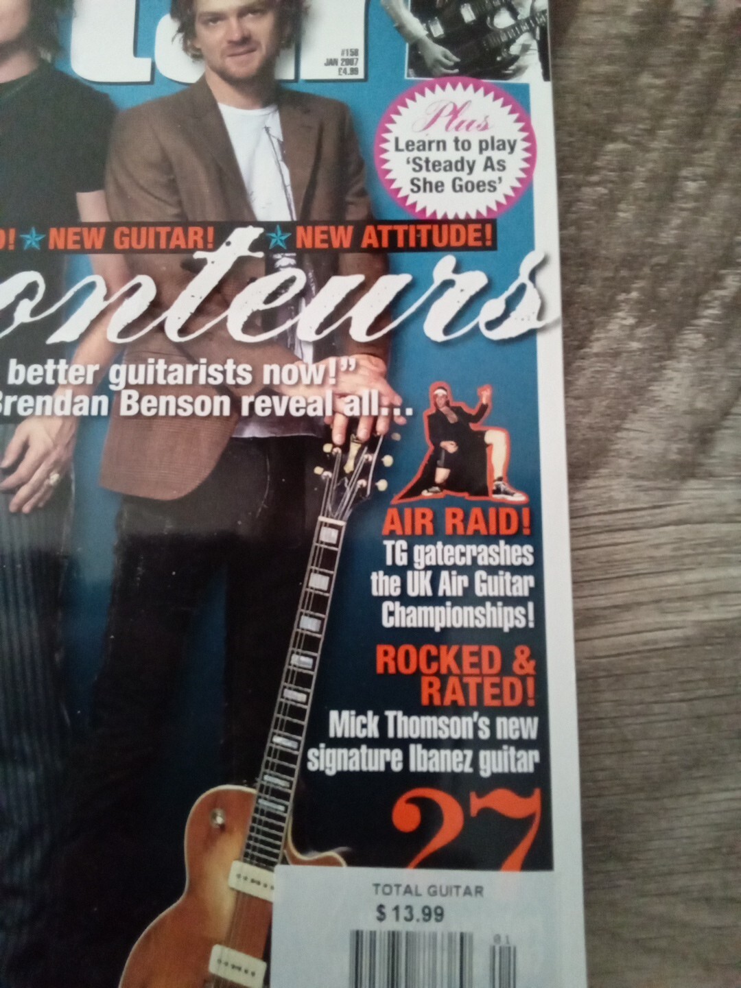 Total Guitar Jan 2007 Raconteurs , Herman Li Video Lesson Plus More Incl Disk..