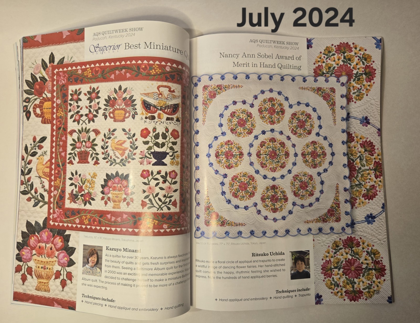 American Quilter magazines 2023/2024 (6 Different Months Available)