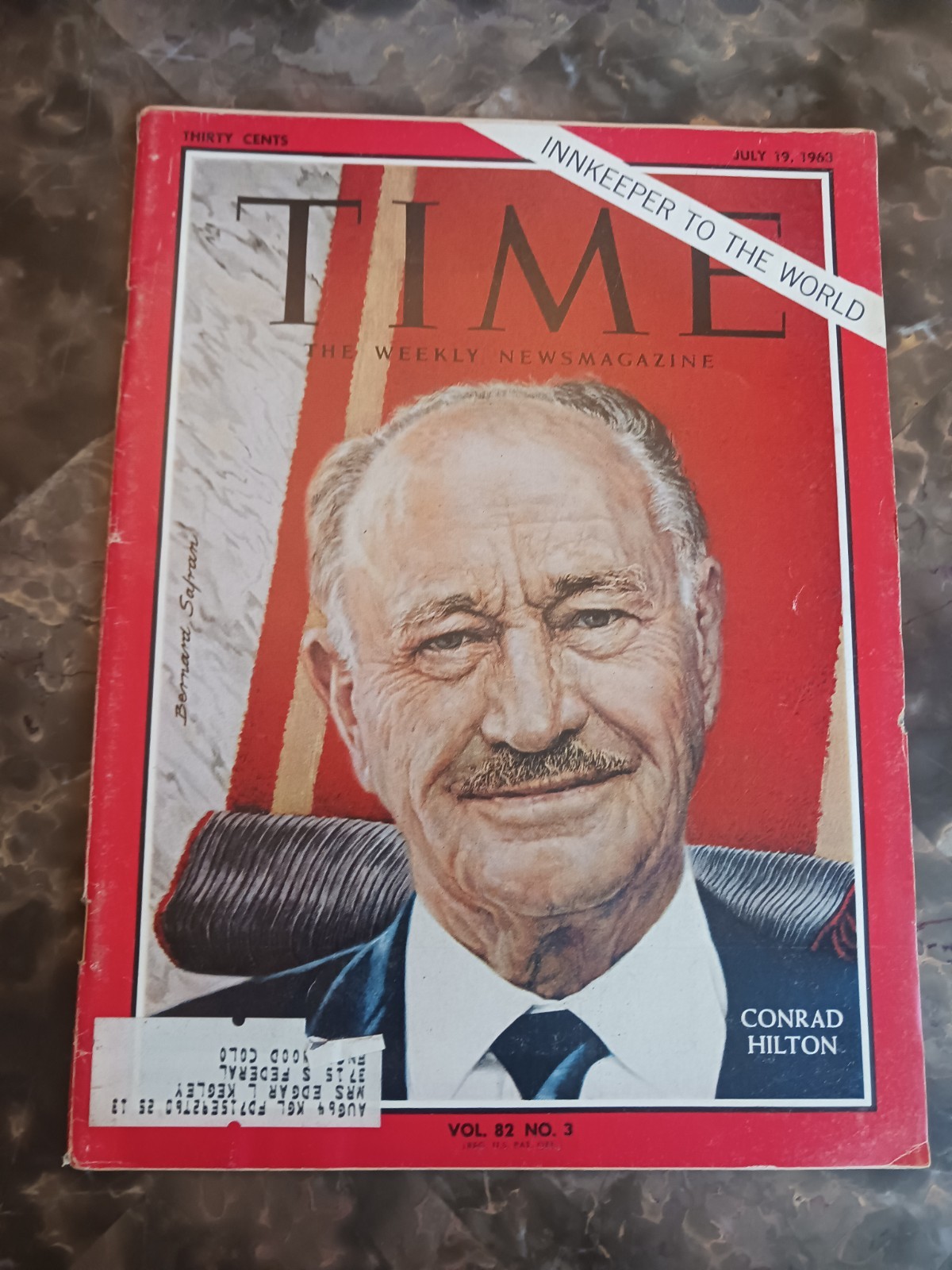 Time Magazine July 19, 1963 Conrad Hilton Vintage Ads Innkeeper To The World