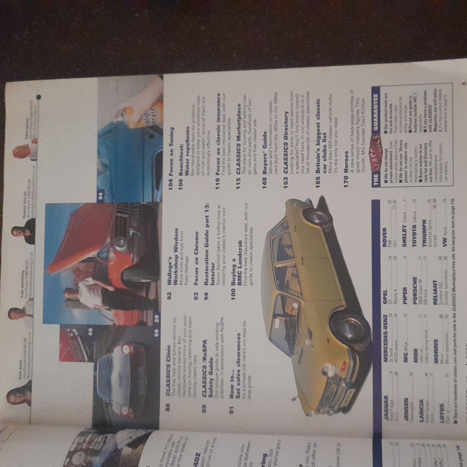 CLASSICS MAGAZINE – MARCH 2000 – REALLY SPECIAL