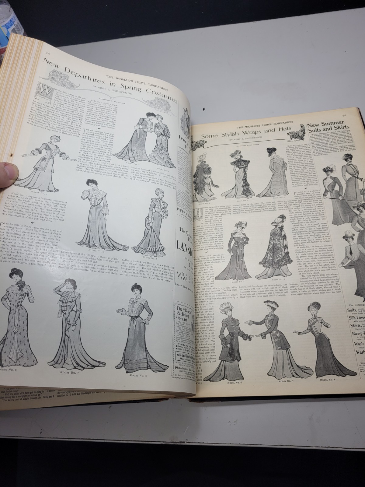 The WOMAN’S HOME COMPANION Jan. – June 1901 – 11 1/4 x 16 1/2 – NICE HC Binding