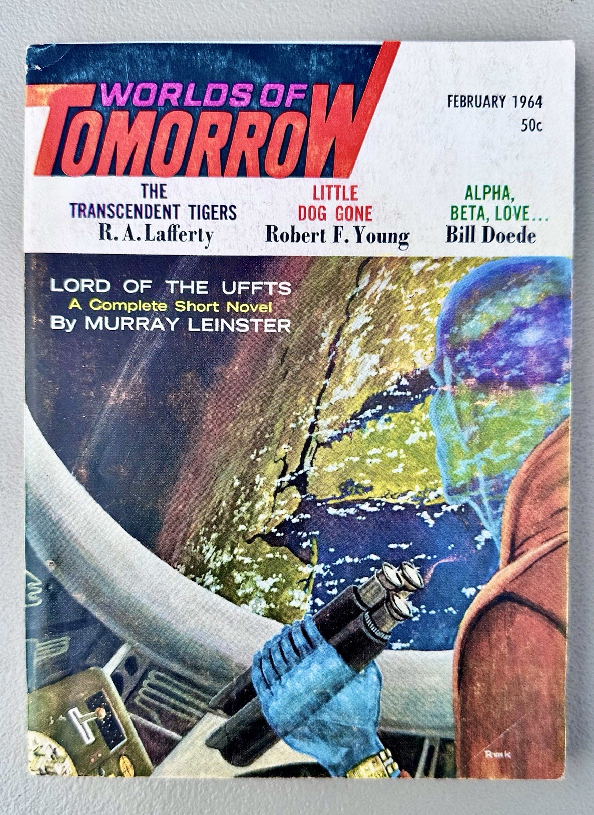 Worlds of Tomorrow Sci-Fi Magazine Lot of 8 1964-1966 Philip K Dick Silver Age