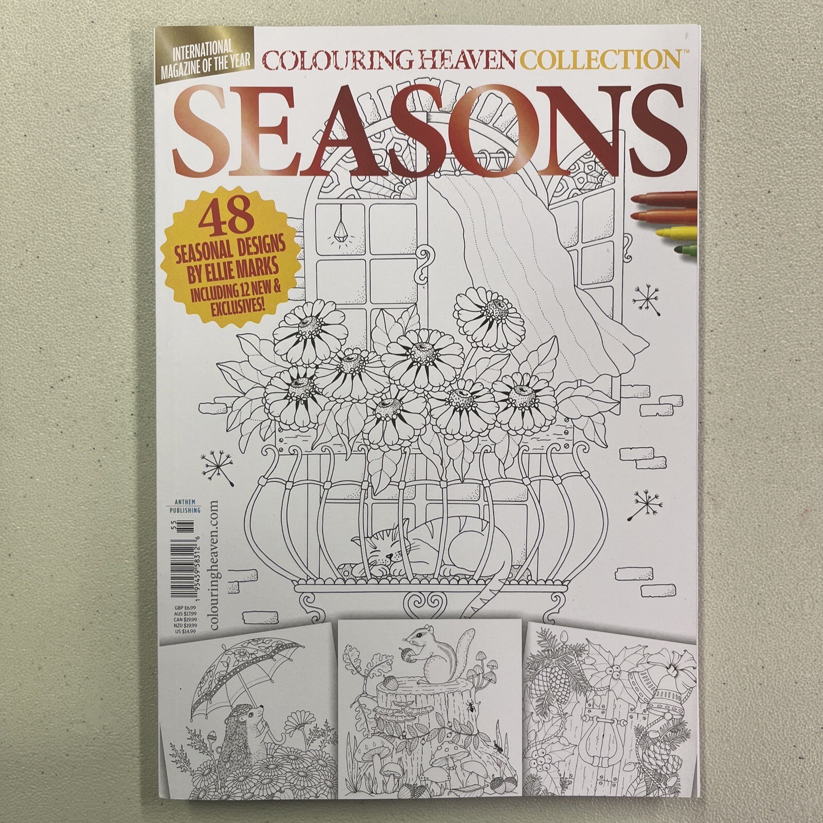 Colouring Heaven Collection Magazine Issue 55 Seasons 48 Seasonal Designs
