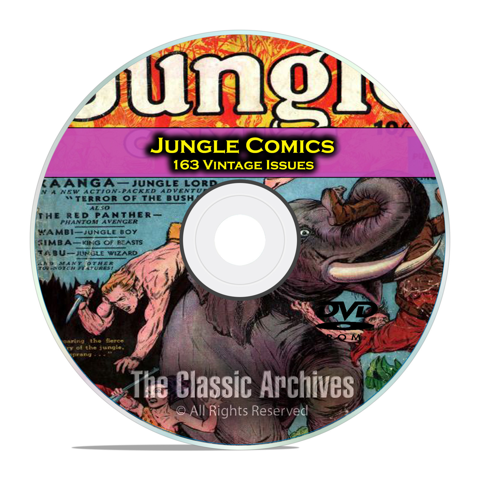 Jungle Comics, Fiction House, Full Run, 163 Issues, Golden Age Comics DVD C79