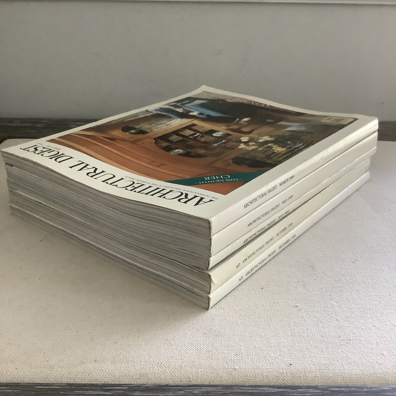 Lot VTG Architectural Digest Magazines 1989 Mar May July Oct Dec Interior Design